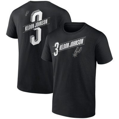 Keldon Johnson San Antonio Spurs Full-Court Press Name & Number Unisex T-Shirt - Black