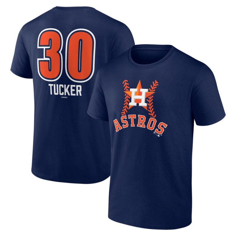 Kyle Tucker Houston Astros Fastball Player Name & Number Unisex T-Shirt - Navy