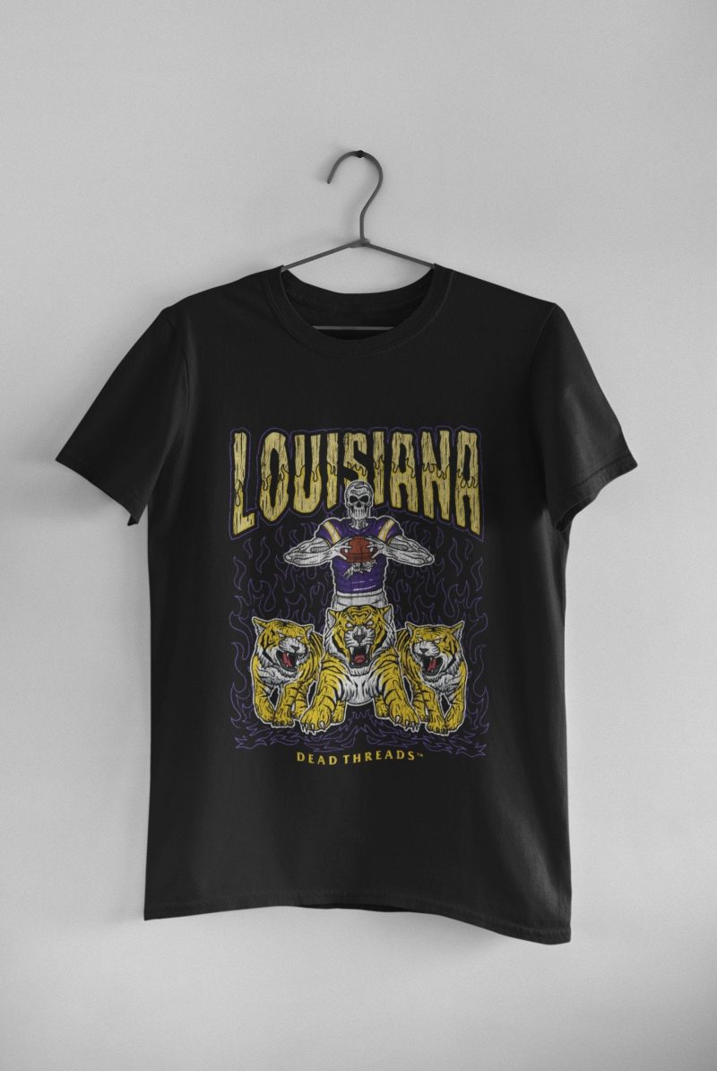 LSU Football Skeleton Unisex T-Shirt CTS1295