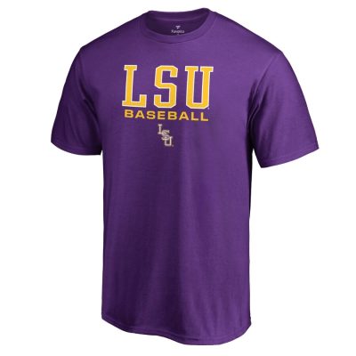 LSU Tigers True Sport Baseball Unisex T-Shirt - Purple