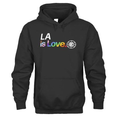 La Clippers Is Love City Pride Team Logo Unisex Hoodie