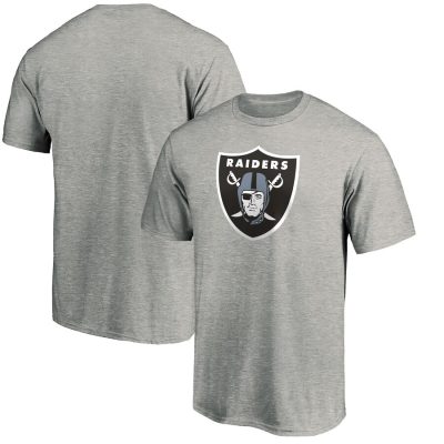 Las Vegas Raiders Primary Logo Unisex T-Shirt - Heathered Gray