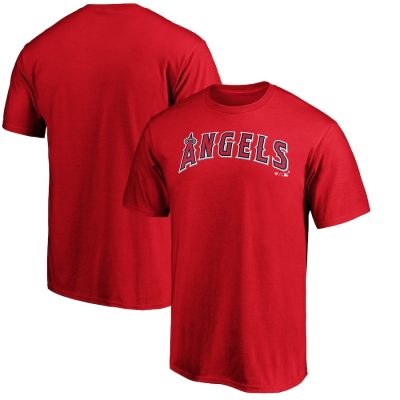 Los Angeles Angels Official Team Wordmark Unisex T-Shirt Red