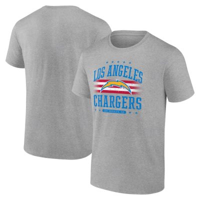 Los Angeles Chargers Americana Team Unisex T-Shirt - Heather Gray