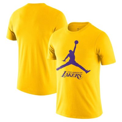 Los Angeles Lakers Nike Essential Jumpman Unisex T-Shirt - Gold