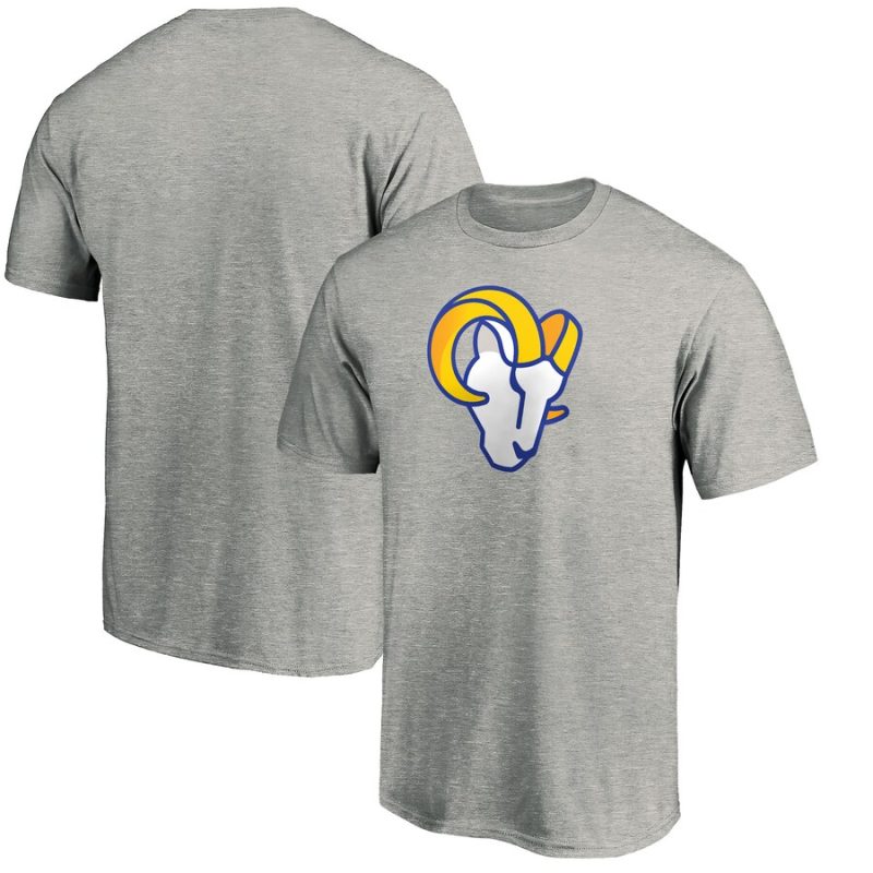 Los Angeles Rams Primary Team Logo Unisex T-Shirt - Heathered Gray