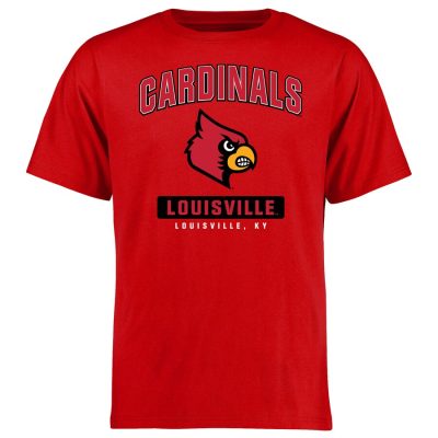 Louisville Cardinals Campus Icon Unisex T-Shirt Red