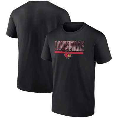 Louisville Cardinals Classic Inline Team Unisex T-Shirt - Black