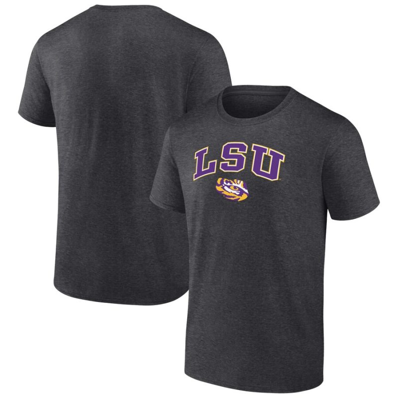 Lsu Tigers Campus Unisex T-Shirt Heather Charcoal