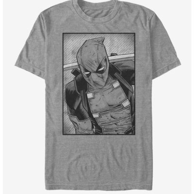Marvel Deadpool Black And White Unisex T-Shirt