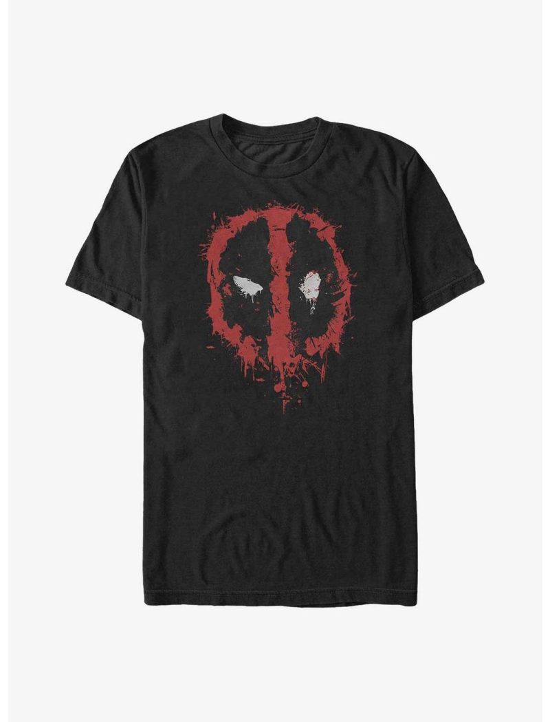 Marvel Deadpool Evil Eye Splatter Icon Big & Tall Unisex T-Shirt