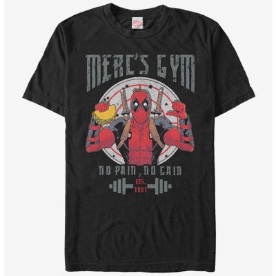 Marvel Deadpool Gym No Pain No Gain Unisex T-Shirt