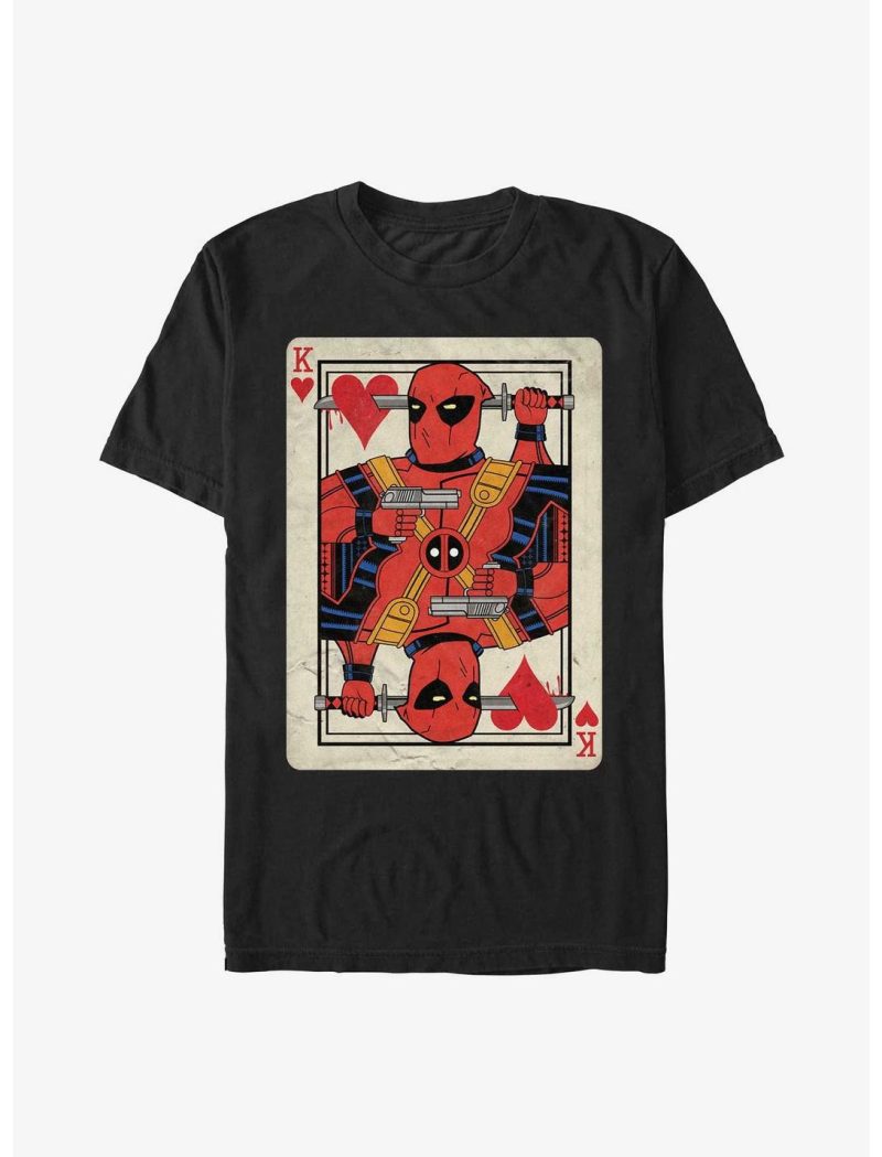 Marvel Deadpool King Of Hearts Card Unisex T-Shirt