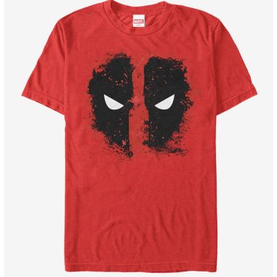 Marvel Deadpool Reverse Mask Splatter Unisex T-Shirt