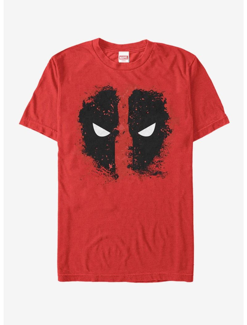 Marvel Deadpool Reverse Mask Splatter Unisex T-Shirt