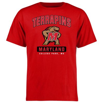Maryland Terrapins Campus Icon Unisex T-Shirt Red