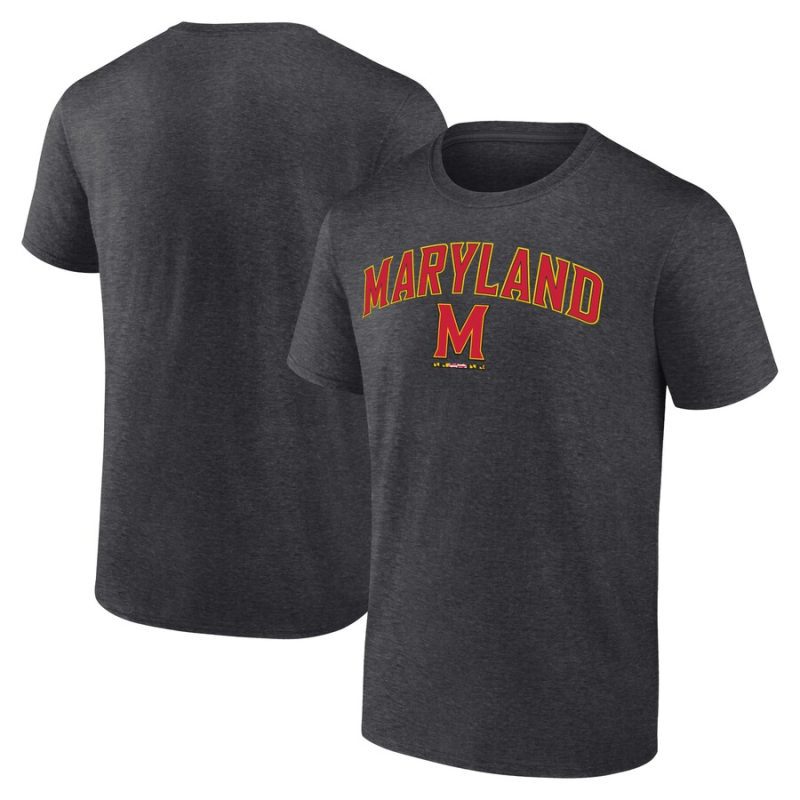 Maryland Terrapins Campus Unisex T-Shirt Heather Charcoal