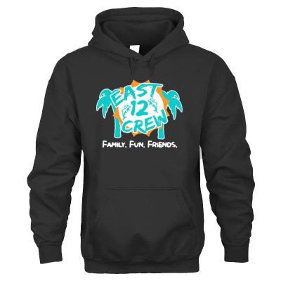 Miami Dolphins East 12 Crew Family Fun Friends Unisex Hoodie