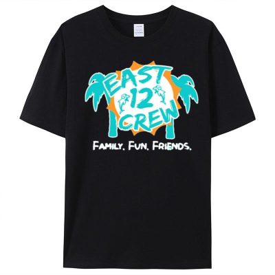 Miami Dolphins East 12 Crew Family Fun Friends Unisex T-Shirt