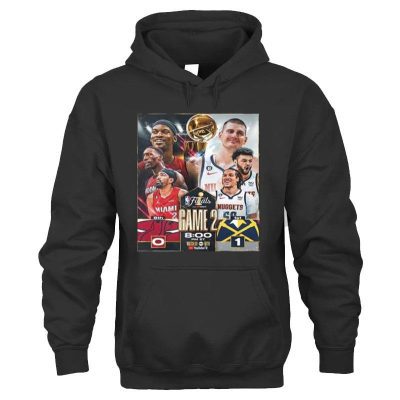 Miami Heat Vs Denver Nuggets On Game2 Inthe Nba Finals Unisex Hoodie