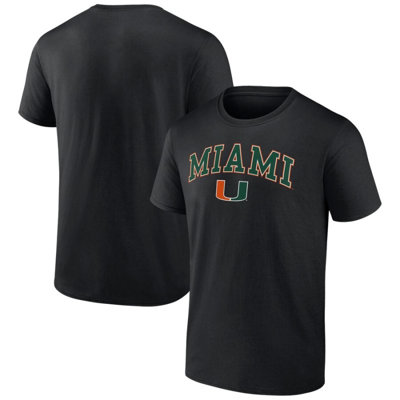 Miami Hurricanes Campus Unisex T-Shirt Black