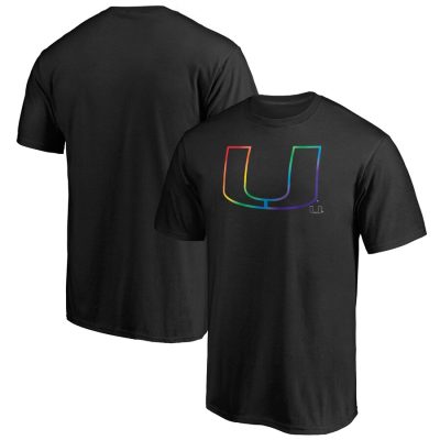 Miami Hurricanes Team Pride Logo Unisex T-Shirt - Black