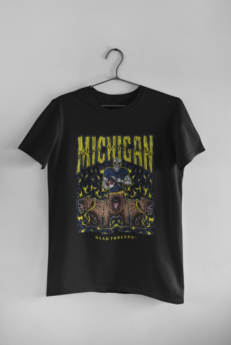 Michigan Football Skeleton Unisex T-Shirt CTS1331