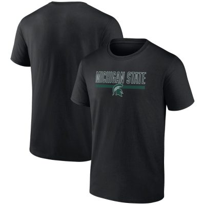 Michigan State Spartans Classic Inline Team Unisex T-Shirt - Black