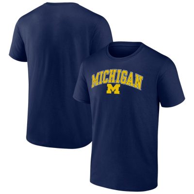Michigan Wolverines Campus Unisex T-Shirt Navy