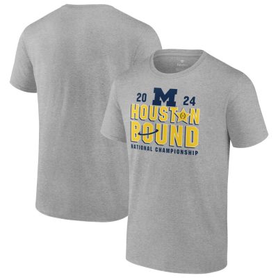 Michigan Wolverines College Football Playoff 2024 National Championship Proven Mastery Unisex T-Shirt - Heather Gray