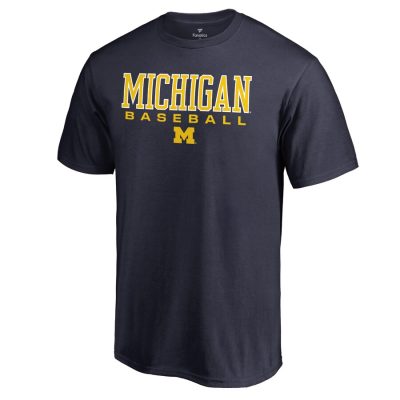Michigan Wolverines True Sport Baseball Unisex T-Shirt - Navy