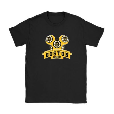 Mickey Mouse X Boston Bruins Team X NHL X Hockey Fan Unisex T-Shirt TAT2268