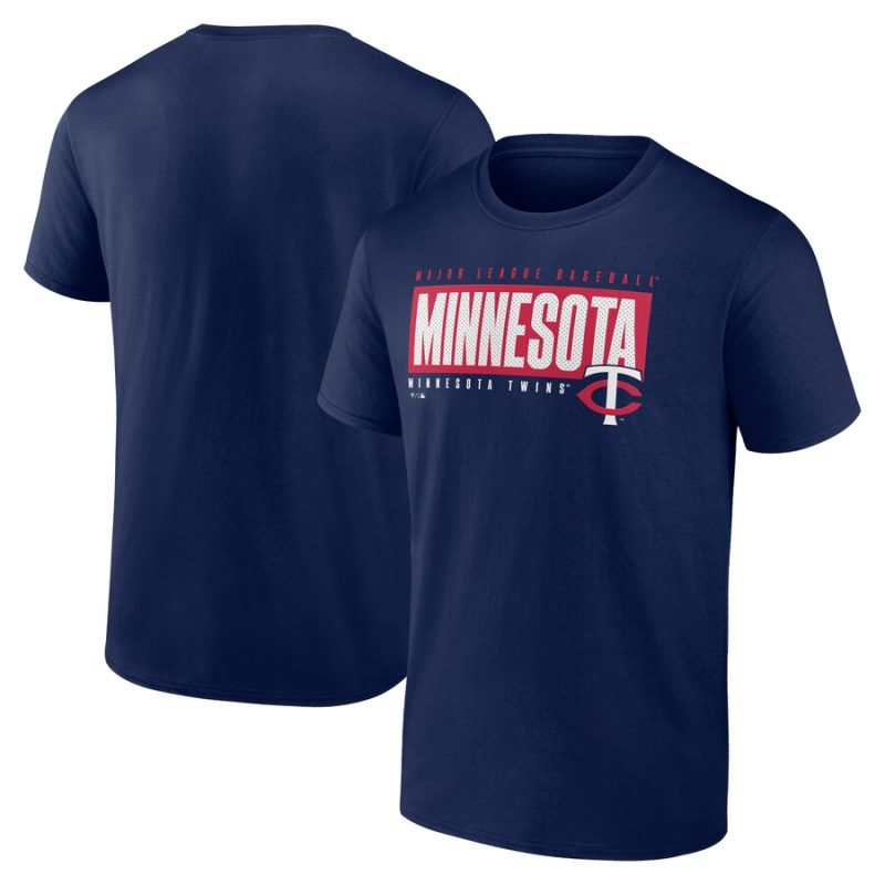 Minnesota Twins Blocked Out Unisex T-Shirt - Navy