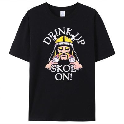 Minnesota Vikings Drink Up Skol On Unisex T-Shirt