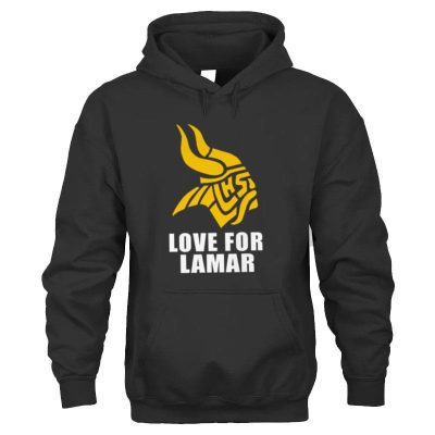 Minnesota Vikings Love For Lamar Unisex Hoodie