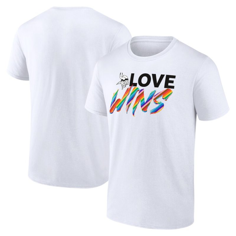 Minnesota Vikings Love Wins Unisex T-Shirt - White