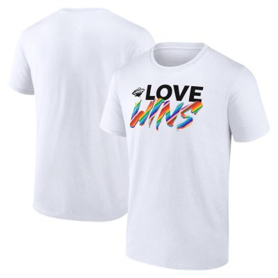 Minnesota Wild Love Wins Unisex T-Shirt - White