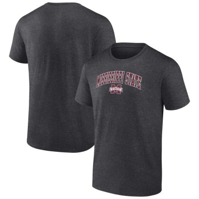 Mississippi State Bulldogs Campus Unisex T-Shirt Heather Charcoal