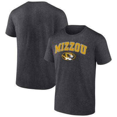 Missouri Tigers Campus Unisex T-Shirt Heather Charcoal