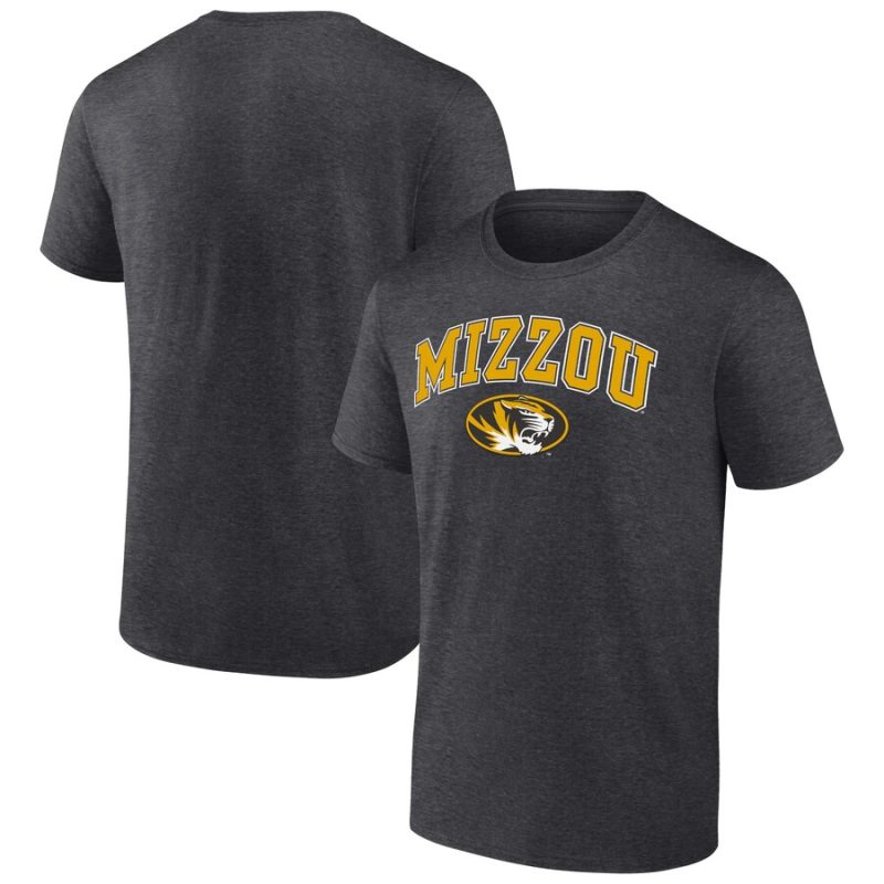 Missouri Tigers Campus Unisex T-Shirt Heather Charcoal