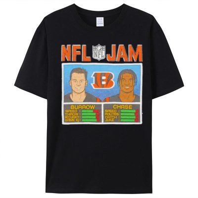 NFL Jam Cincinnati Bengals Burrow And Chase Unisex T-Shirt