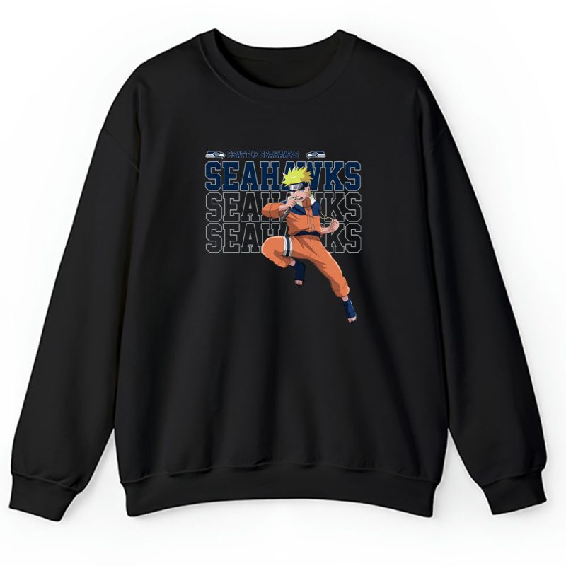 Naruto X Dragon Ball X Seattle Seahawks Team X NFL X American Football Unisex Sweatshirt TAS2323