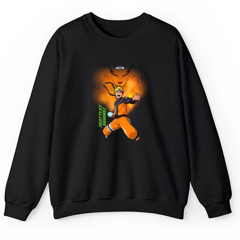 Naruto X Dragon Ball X Seattle Seahawks Team X NFL X American Football Unisex Sweatshirt TAS2324