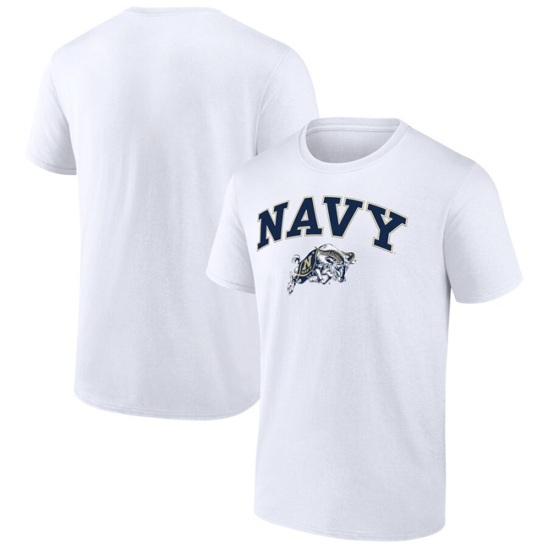 Navy Midshipmen Campus Unisex T-Shirt White