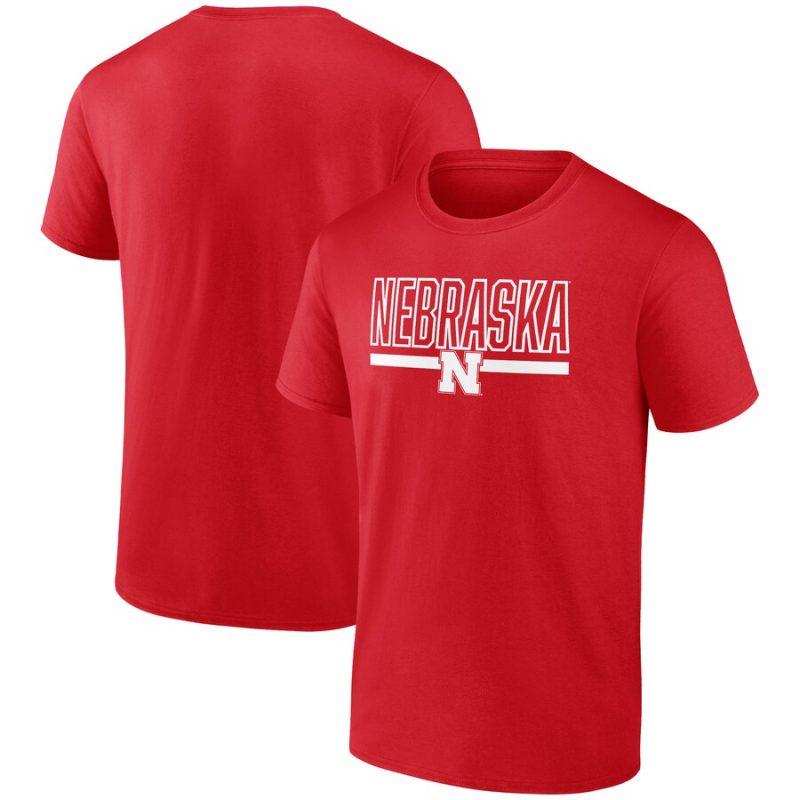 Nebraska Huskers Classic Inline Team Unisex T-Shirt - Scarlet