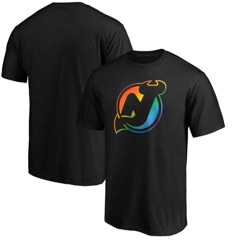 New Jersey Devils Team Pride Logo Unisex T-Shirt - Black