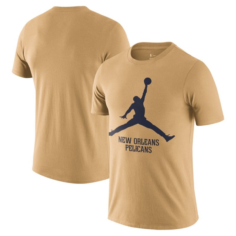 New Orleans Pelicans Nike Essential Jumpman Unisex T-Shirt - Gold