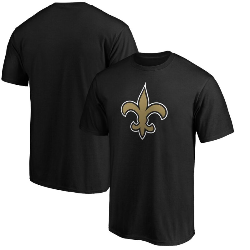 New Orleans Saints Big & Tall Primary Logo Unisex T-Shirt - Black