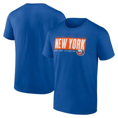 New York Islanders Blocked Out Unisex T-Shirt - Royal