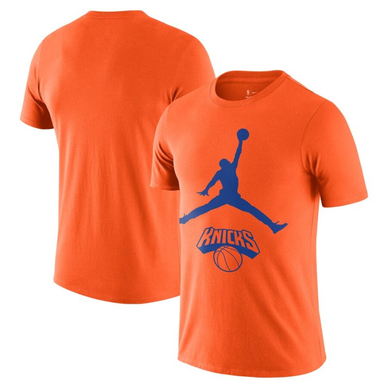 New York Knicks Nike Essential Jumpman Unisex T-Shirt - Orange